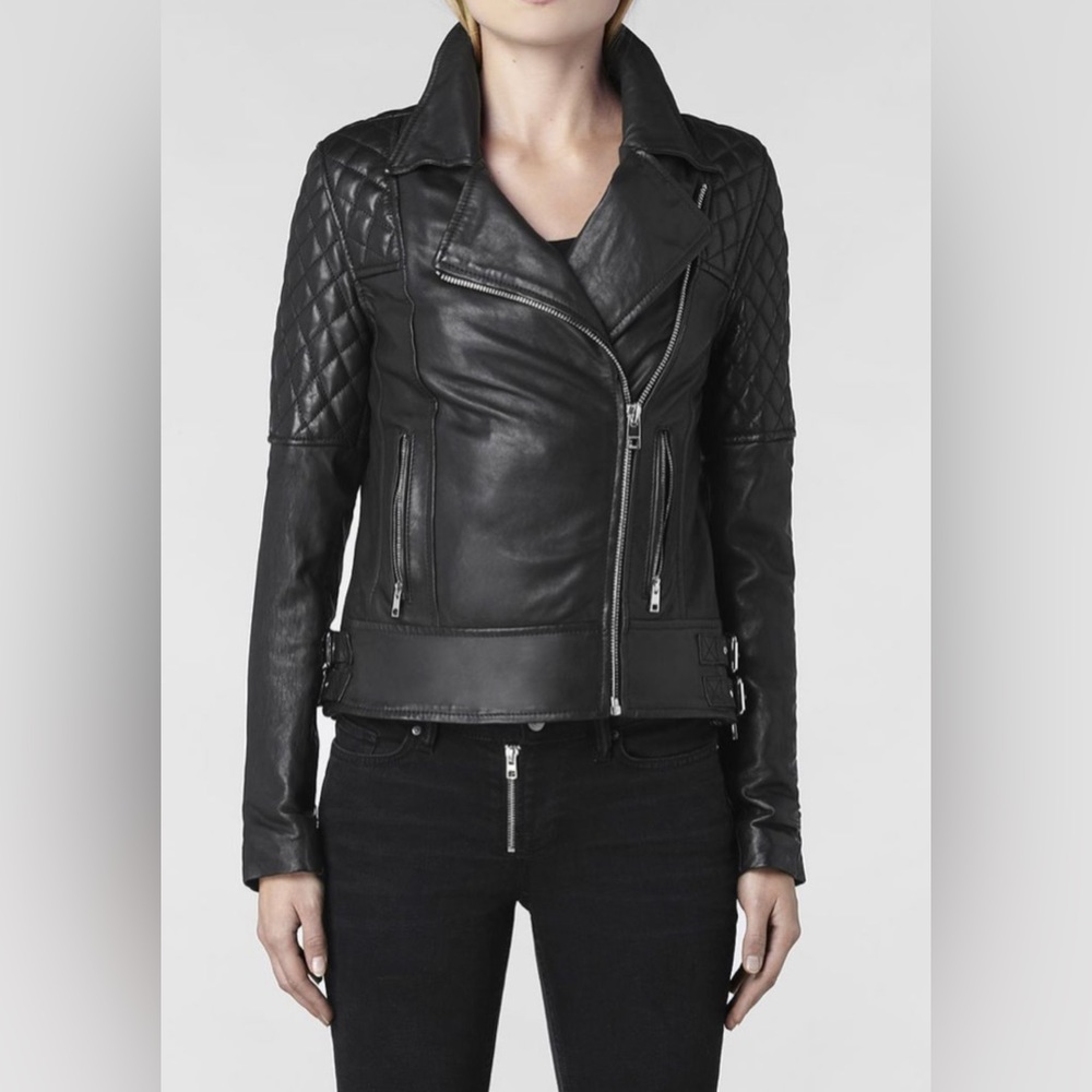 Allsaints Walker biker leather  jacket